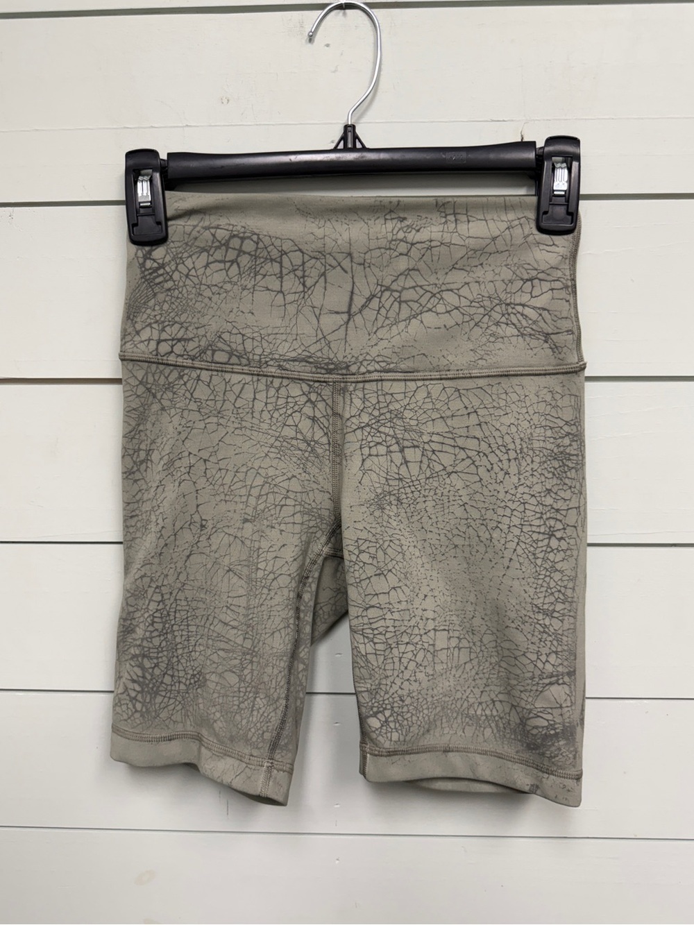 Lululemon wunder train high rise shorts 8" thread dye rover black women's size 4